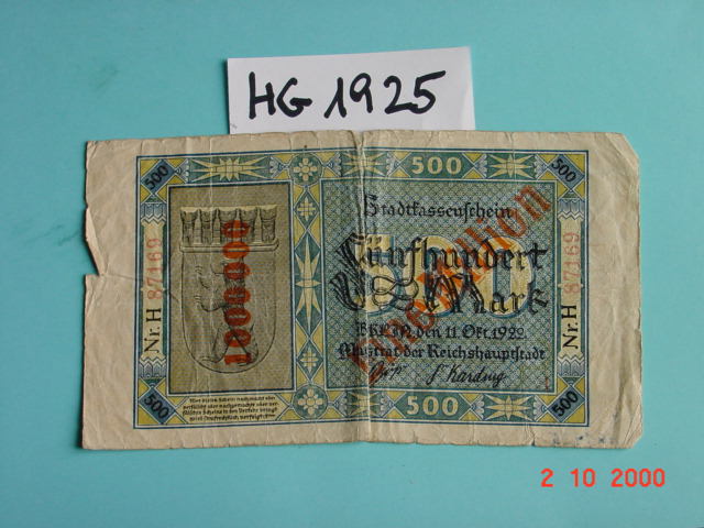 Banknote (500 Mark)